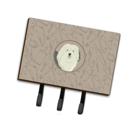 Jensendistributionservices Old English Sheepdog in the Kitchen Leash or Key Holder MI2088136